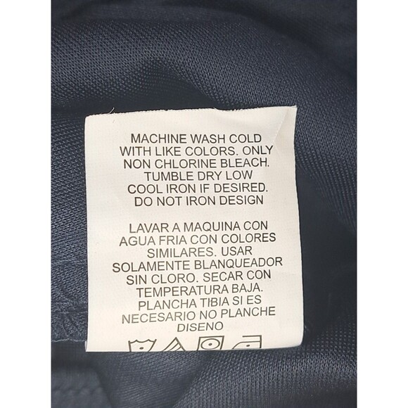 Training Shorts Mens Moisture Wicking Dark Navy Blue XL Drawstrings Zip Pockets - Picture 12 of 13